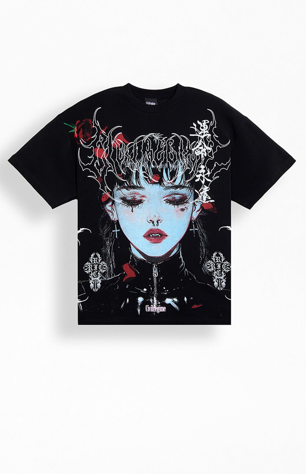 0097460120023NEW_00_001-1.jpg Civil Zen Bloom T-Shirt - Image 1