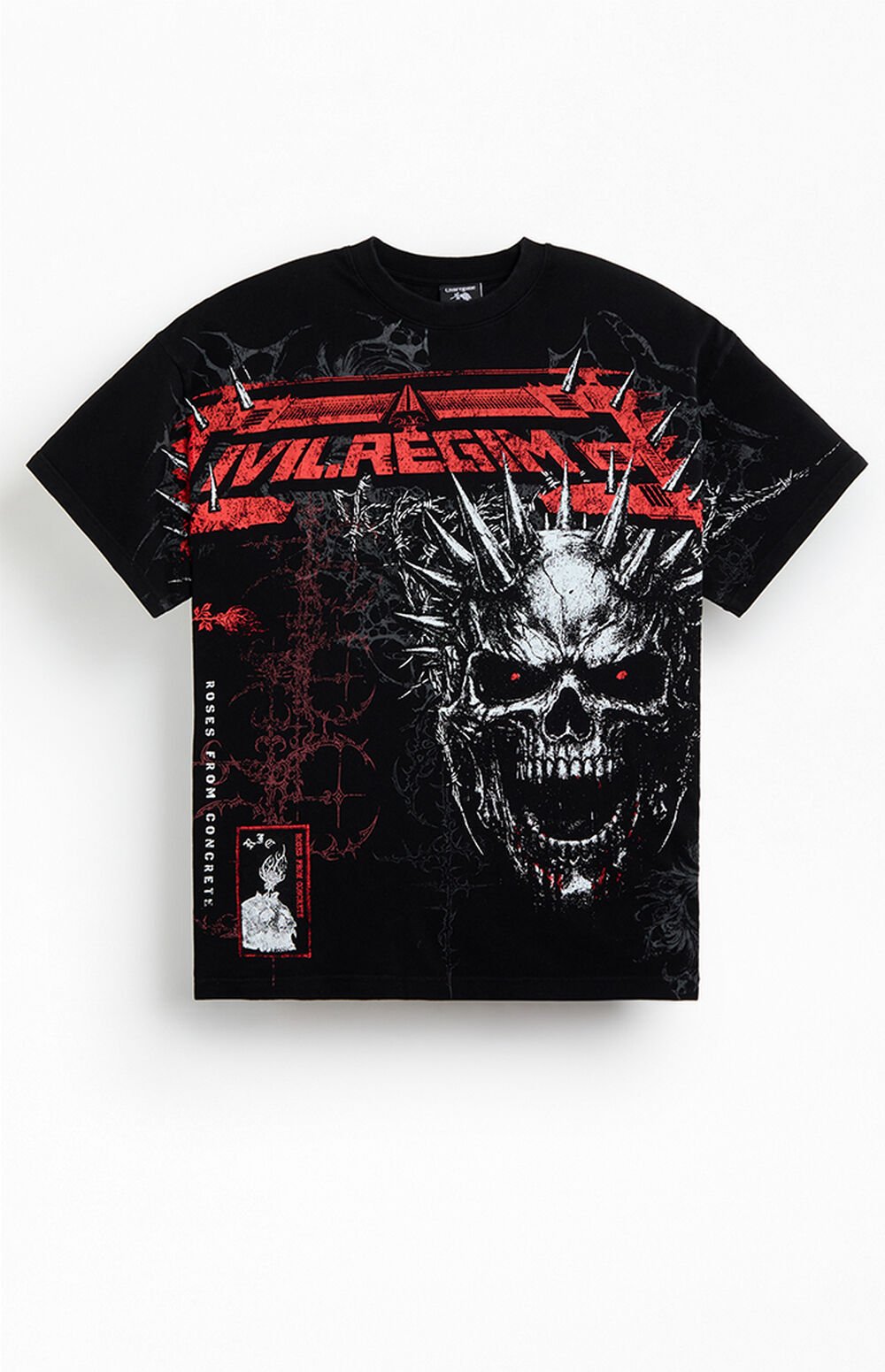 0097460120081NEW_00_001-1.jpg Civil Skull Spike T-Shirt - Image 1