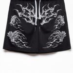 Civil Black Splinter Sig Mesh Shorts