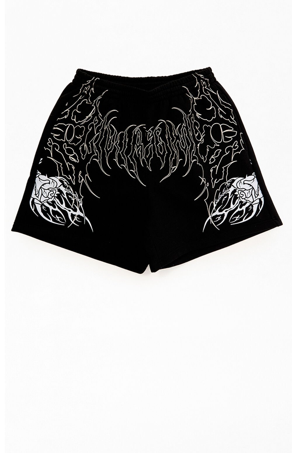 0172460120070NEW_00_001-1.jpg Civil Black Thorn Of The Stem Sweat Shorts - Image 1