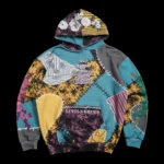 Patch In Chaos Indie Rose Hoodie in Patch Print