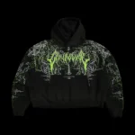 Lucid Odin Hoodie in Vintage Black/Acid Green