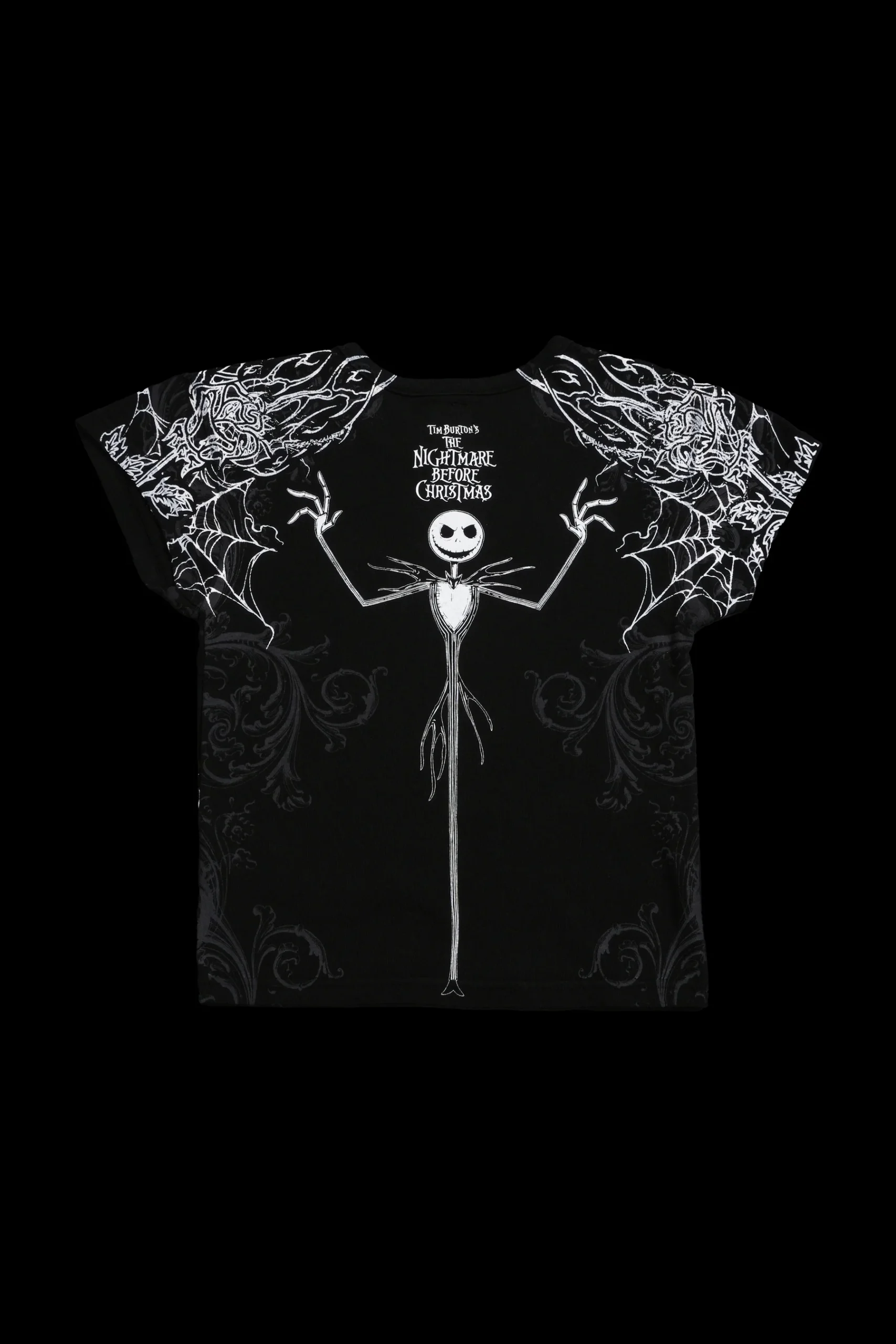 2TEESCROP-NIGHTMAREcopy-scaled-1.webp Ghouls & Gores Baby Tee 2.0 in Black - Image 1