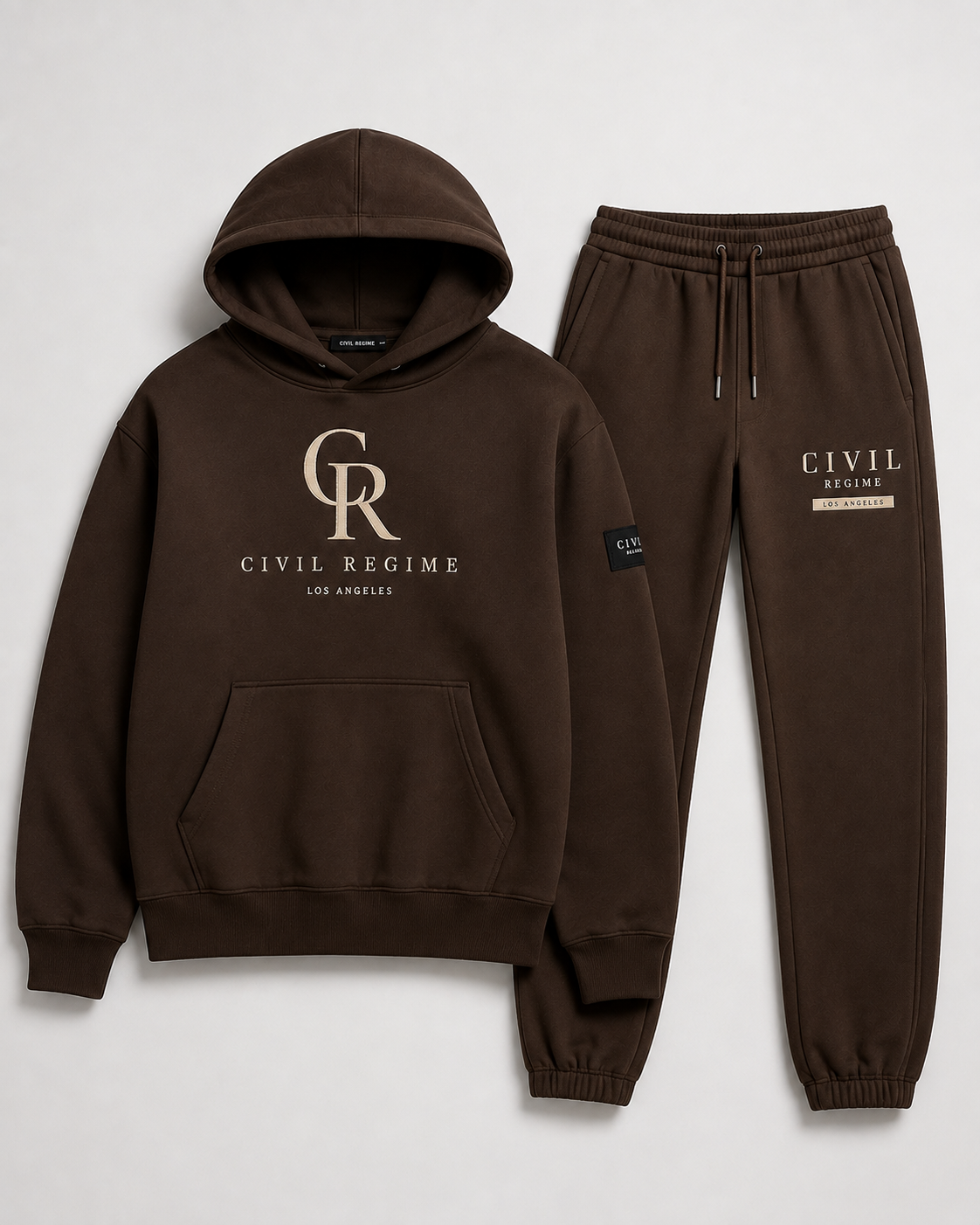 4fe4e53a-8905-4555-ae8f-2cbc19556bc0.png Civil Regime Brown Revange Tracksuit - Image 1