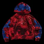 Parker Forever Rose Hoodie in Black/Red Marble Wash
