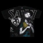 Sally's Rose American Classic Oversized Tee in Vintage Black