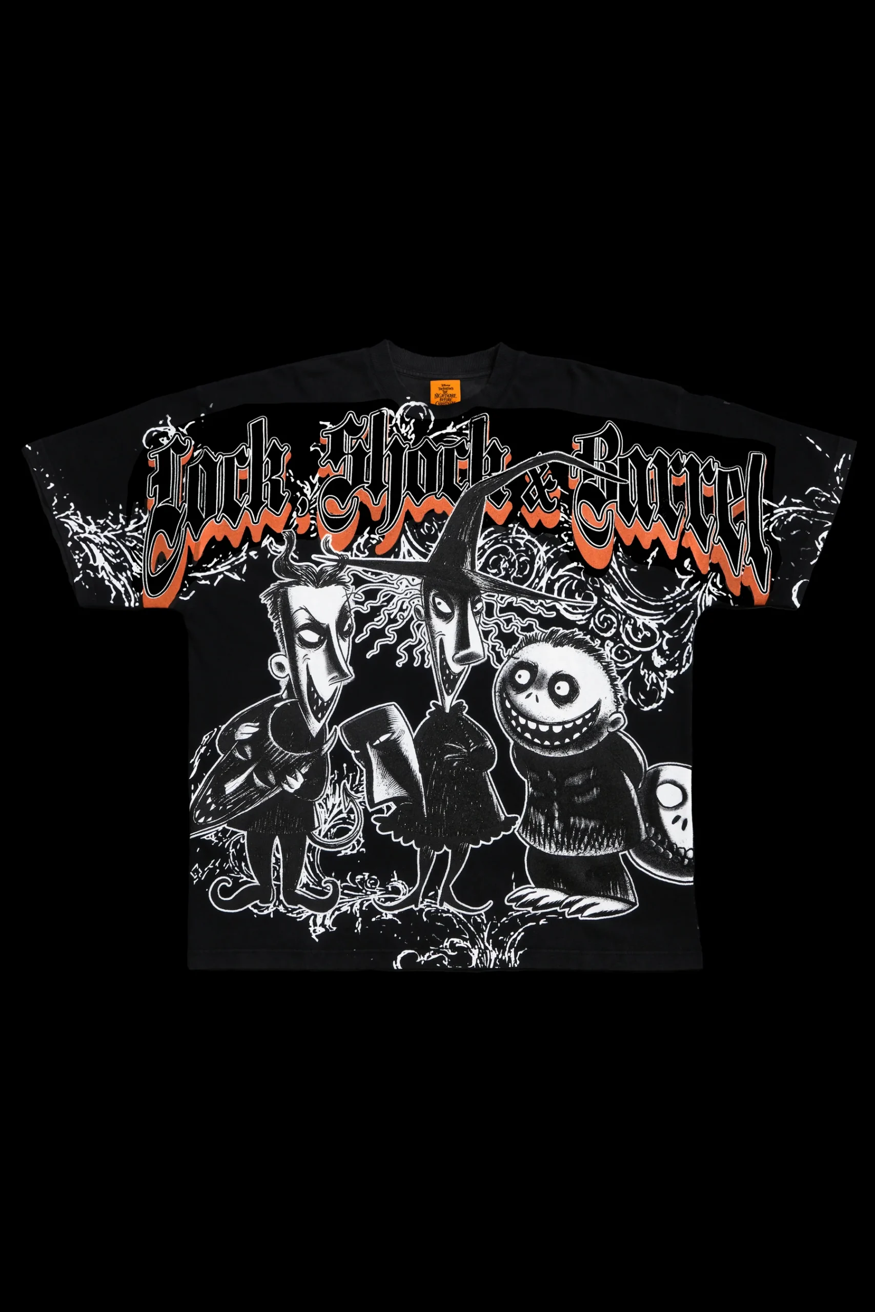 54TEES-NIGHTMAREcopy-scaled-1.webp Chaos Lock Shock Barrel American Classic Oversized Tee in Vintage Black - Image 1