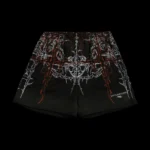 Lucid Thorns Baggy Shorts in Vintage Black/Hallow Orange