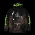 Nightmare Scare Indie Rose Hoodie in Black Mud Stain