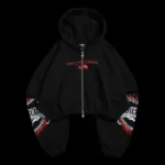 Rule Breaker Ultra Cropped Hoodie in Black