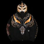 Oro Mysterio Full Zip Up Hoodie in Black