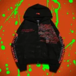 Chaos Is Policy Civil Zip Up Hoodie in Black